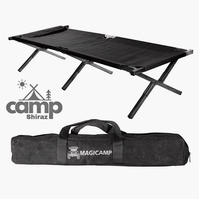 تخت تاشو سفری مشکی مجیکمپ