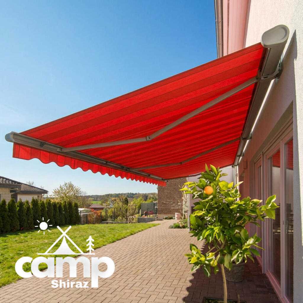 سایبان بازویی پارچه نانو | اسکلت سبک | مدل برقی